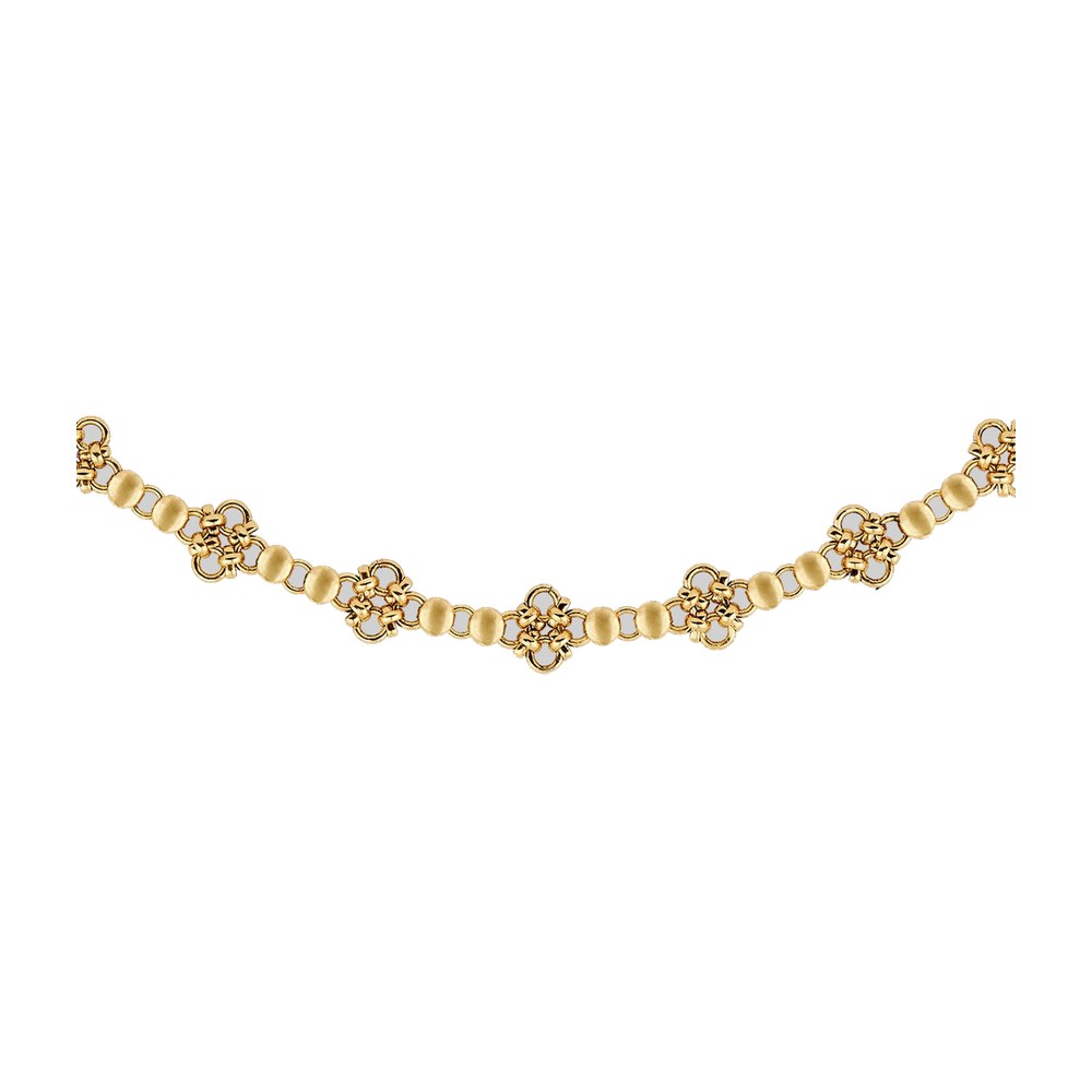 Regal Rose Rubious. Chainmail Collar - Gold