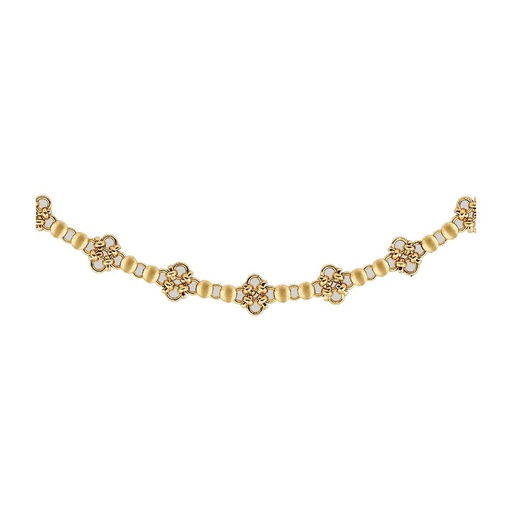 Regal Rose Rubious. Chainmail Collar - Gold