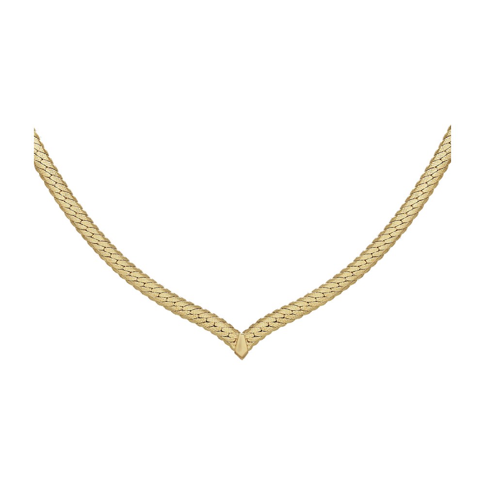 Regal Rose The Chunky Chevron Collar - Gold